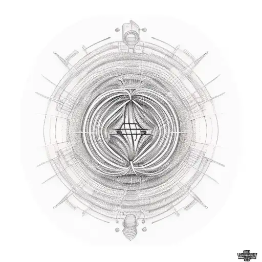 Software Code Intertwined With Guitar Strings