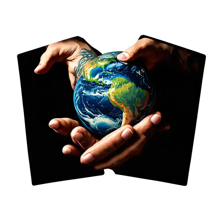 World Hands Holding Each Other