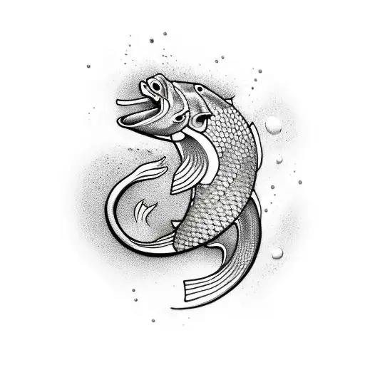 2 Kois Woth Water In Der Background