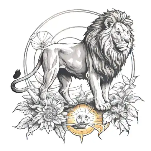 Lion And Sun