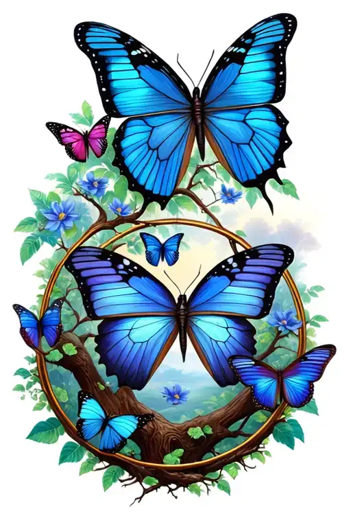 Butterfly Family Tree Of Life With