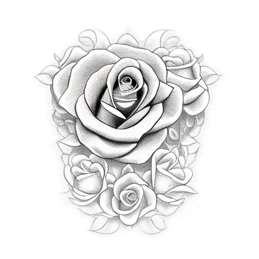 Egipcian With Roses And Snake