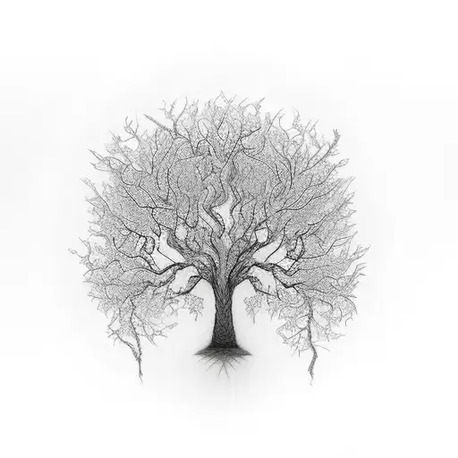 Tree Stem Body Woman