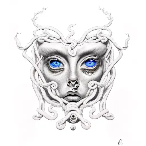 Medusa With Crying Eyes