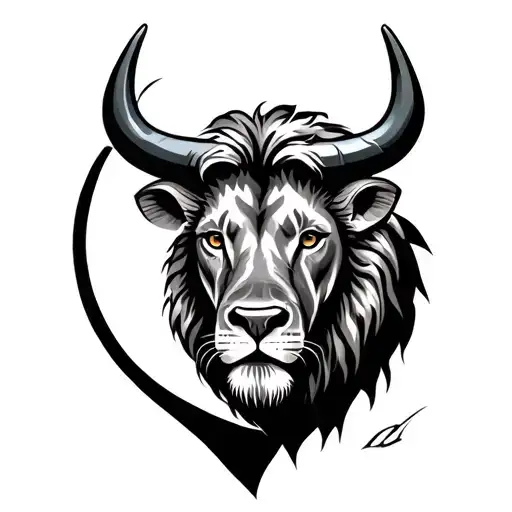 Bull And Lion