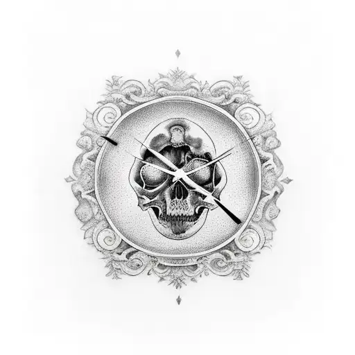 Hourglass With Memento Mori Writing