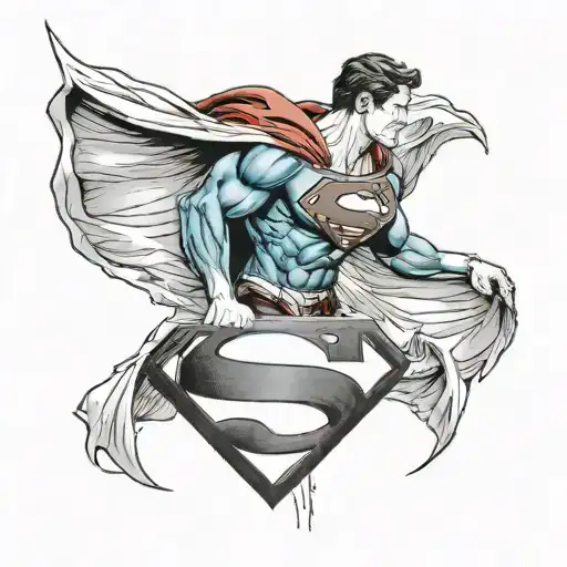 Rip Lil Brother With Superman Symbol In A Unique Design Combining
