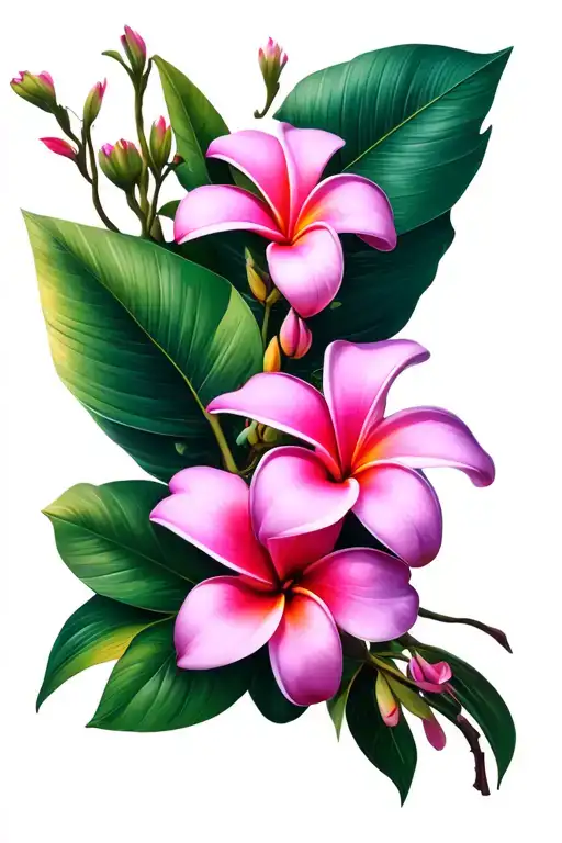Hawaiian Flower Plumeria Flowers