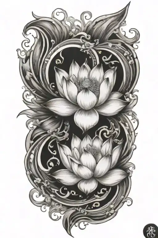 Lotus Flower Fire Flames