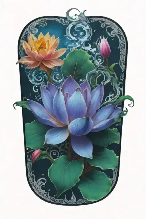 Lotus Flower Fire Flames