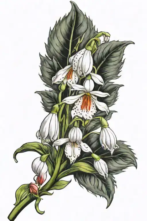 Carnation Snowdrop Flowers With Fire Rising