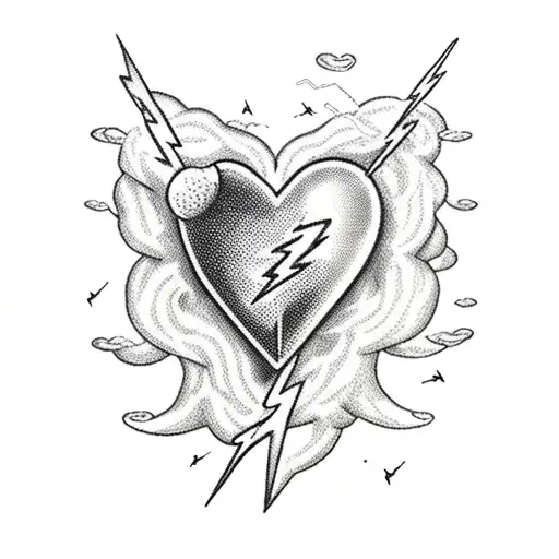Lightning Bolt Heart Music