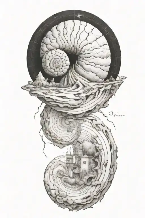 Sisyphus Myth And Fibonacci Sequence Combined Together