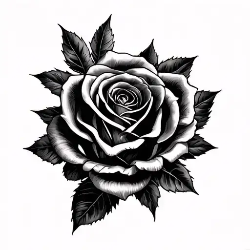 Grim Reaper Rose Tatoo Design