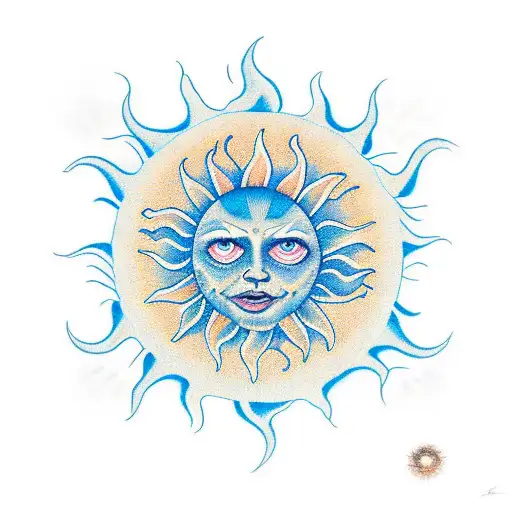 Sun With K In The Middle