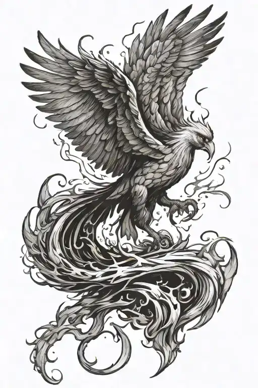 Phoenix Rising From The Ashes