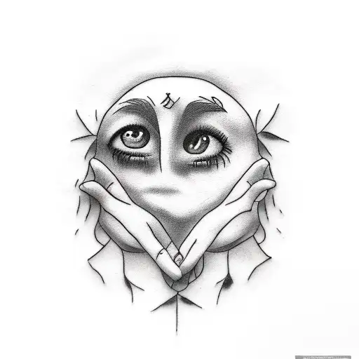 A Person Hugging A Shadow That Represents Depression