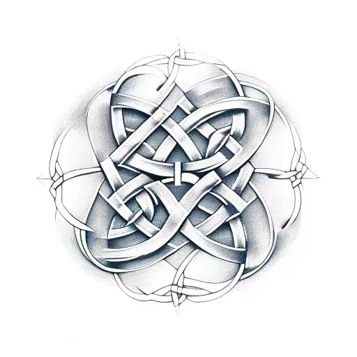 Electrician Tools Forming A Celtic Knot