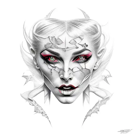 Half Devil Half Angel Woman