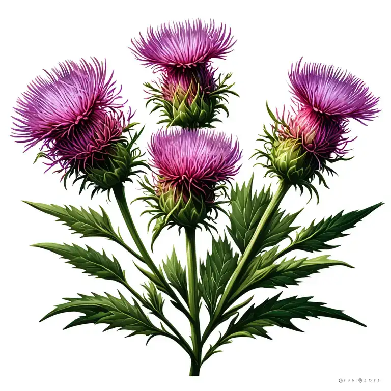 Thistle Flowers