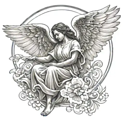 Angel Descending With Healing Power