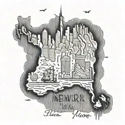 New York California State Outline