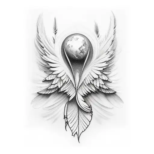 Icarus Fall With Feathers