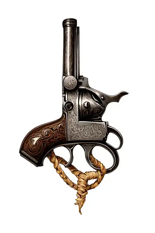 Flintlock Pistol Intertwined