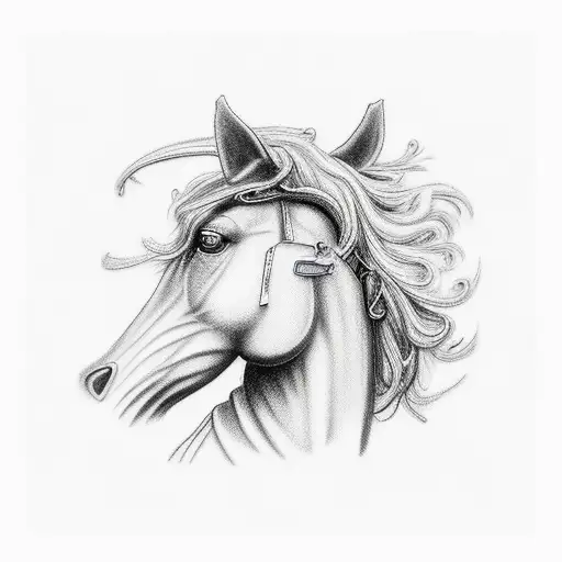 A Realistic Depiction Of A Horse Undergoing Surgery With A Veterinary Team In The Background