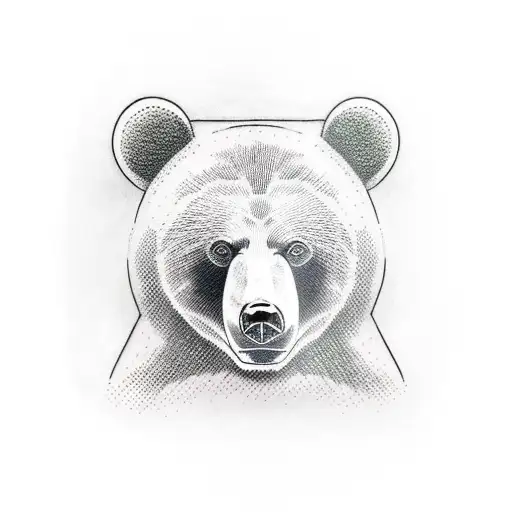 Bear Paws And Man Hand Tattoo In Realistic Style