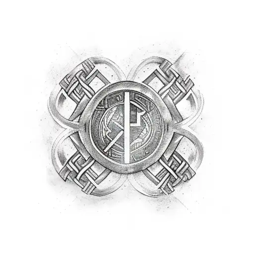 Nordic Runes And Viking Sleeve