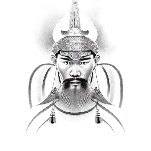 Fierce Mongolian Warrior