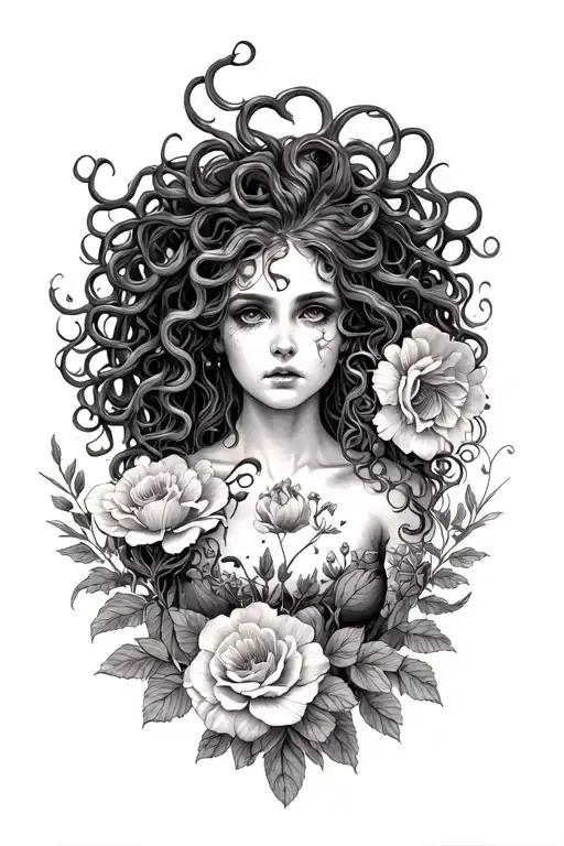 Witchy Medusa Floral