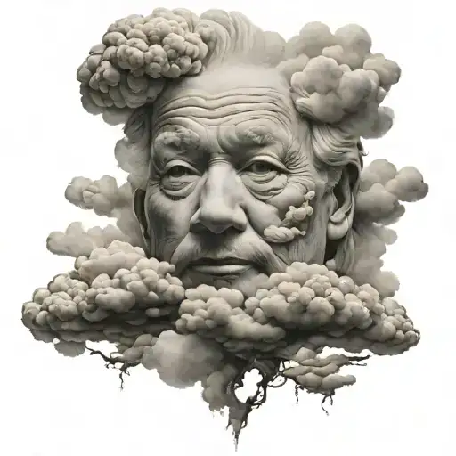 Cloud With Face Made