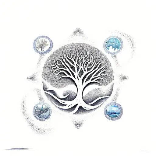 Tree Of Life With Wave