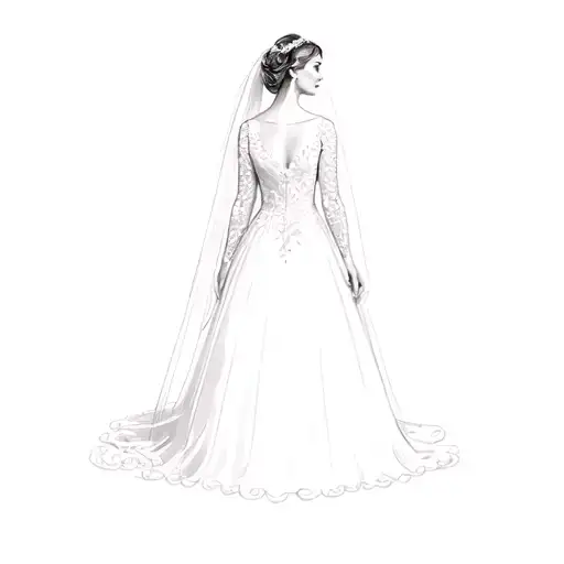 A Woman In A Wedding Dress