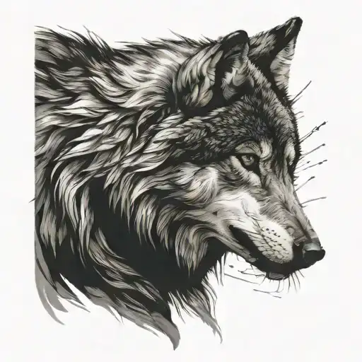 Big Strong Wolf Howling