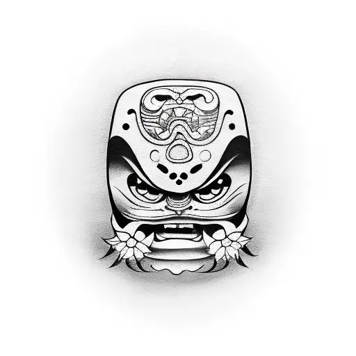 Dark Daruma Yakuza Style