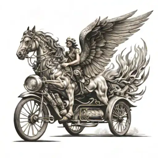 Fire Chariot With Wings