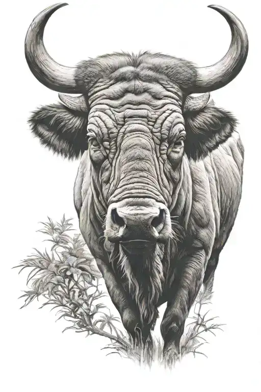 South African Buffalo Tatoo