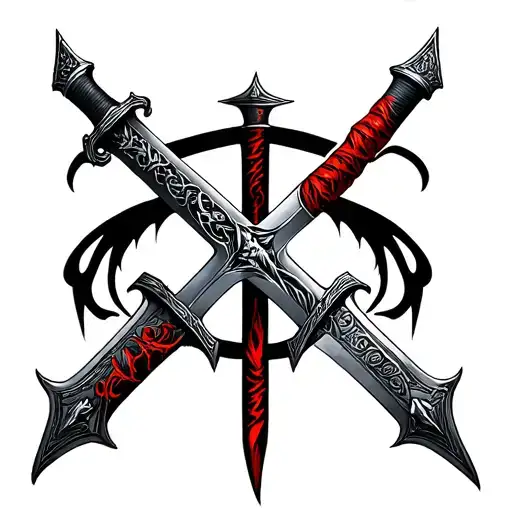 Sword With Bellator Dei Inscribed