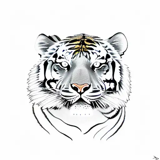 Walking Tiger From Side