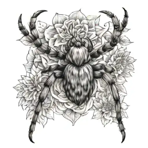 Web Wolf Spider Dahlia Capricorn Ram With June 3 2023 Roman Numerials