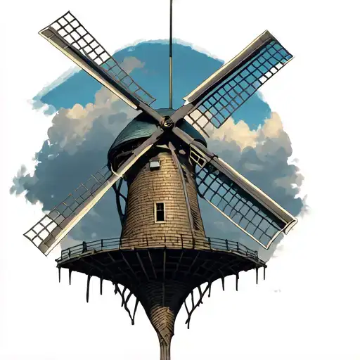 Gothic Windmill Dutch Style
