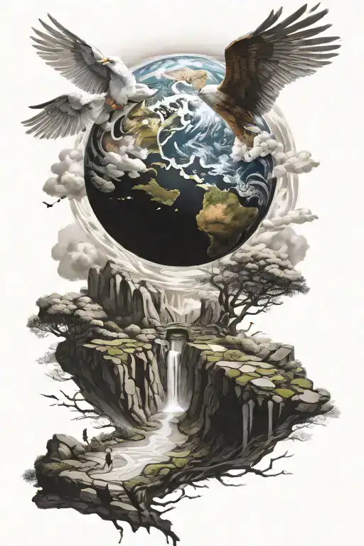 Staiway To Heaven Touching Earth