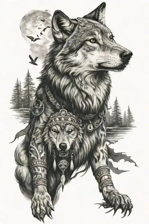 Wolf Mystical Shaman