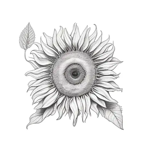A Realistic Portrait Of A Sunflower With A Harry Potter Twist
