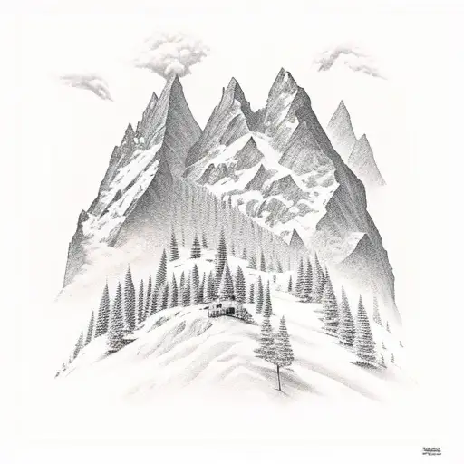 Mountain With A Steet Going Up Above A Big Car Is Visible