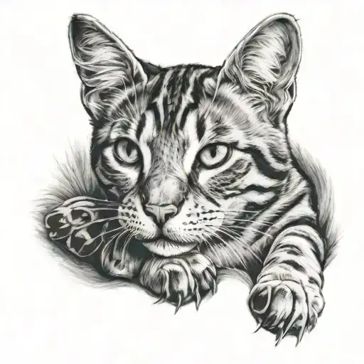 Cat And Dog Paw Print