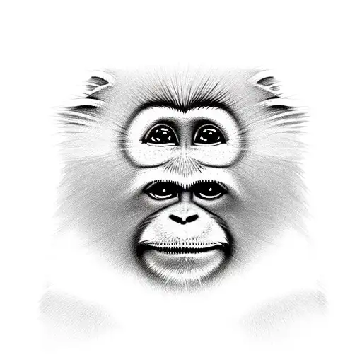 Myanmar Snub Nosed Monkey In A Tree